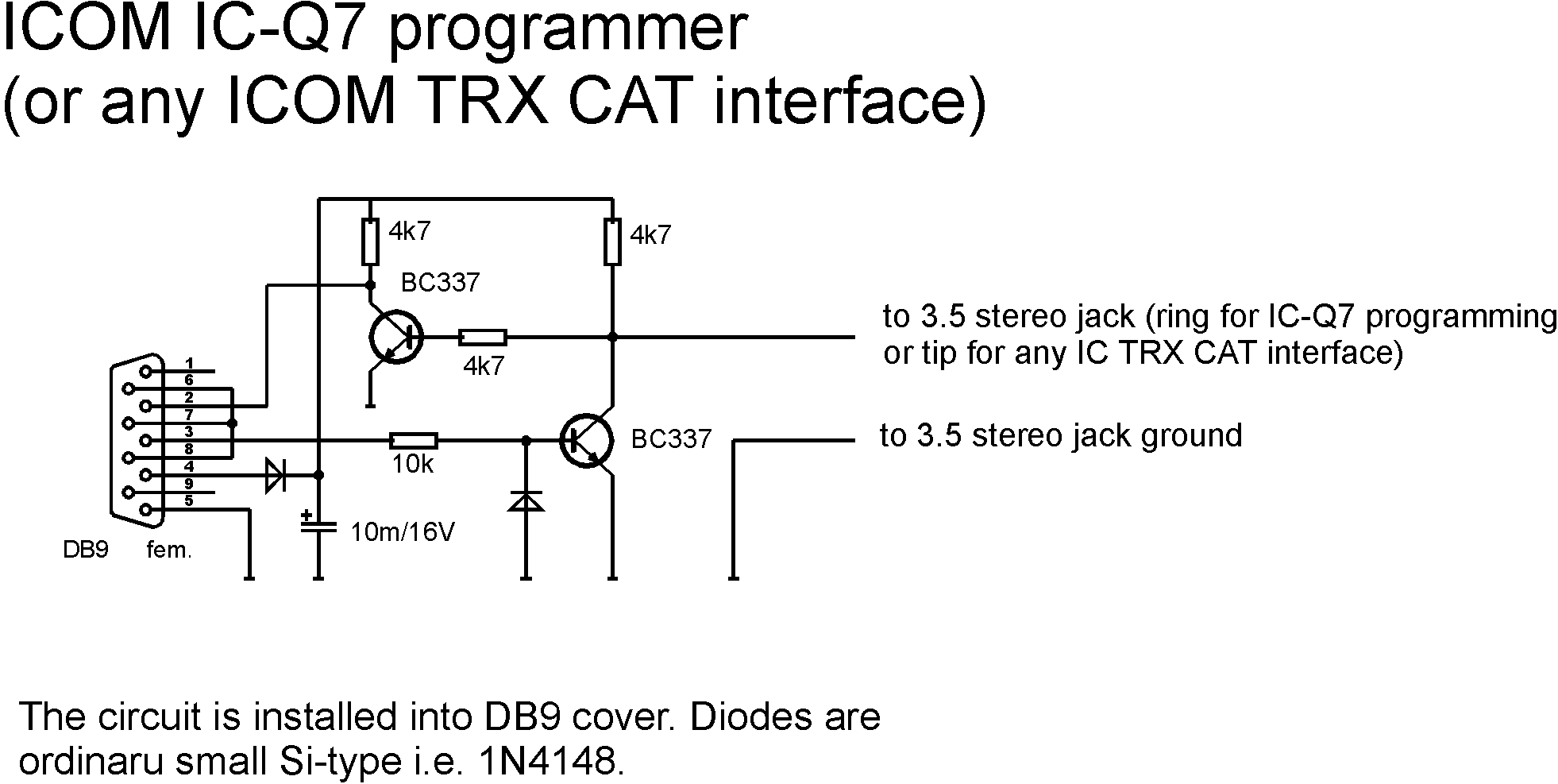 Программатор Icom схема